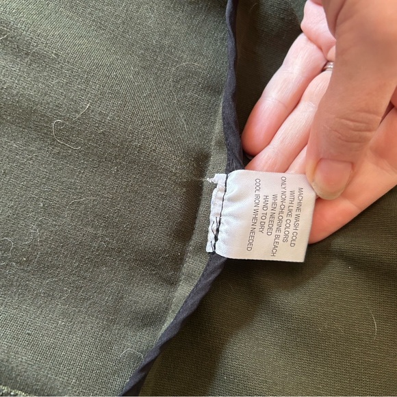 Modcloth military jacket womens size Large army green knit blazer - Picture 6 of 8